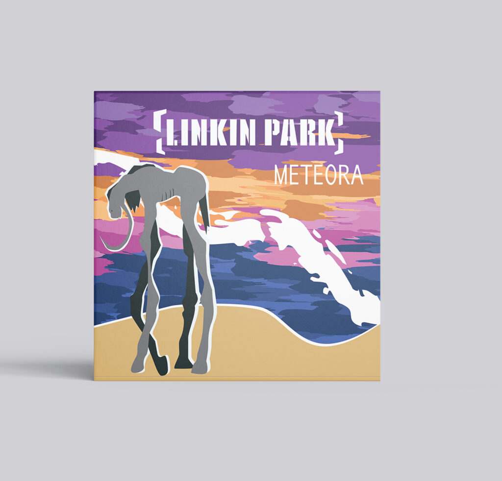 The cover for the album "Meteroa" by Linkin Park made in Adobe Illustrator